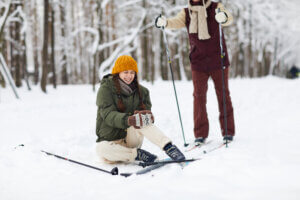 Woman Injured From Skiing